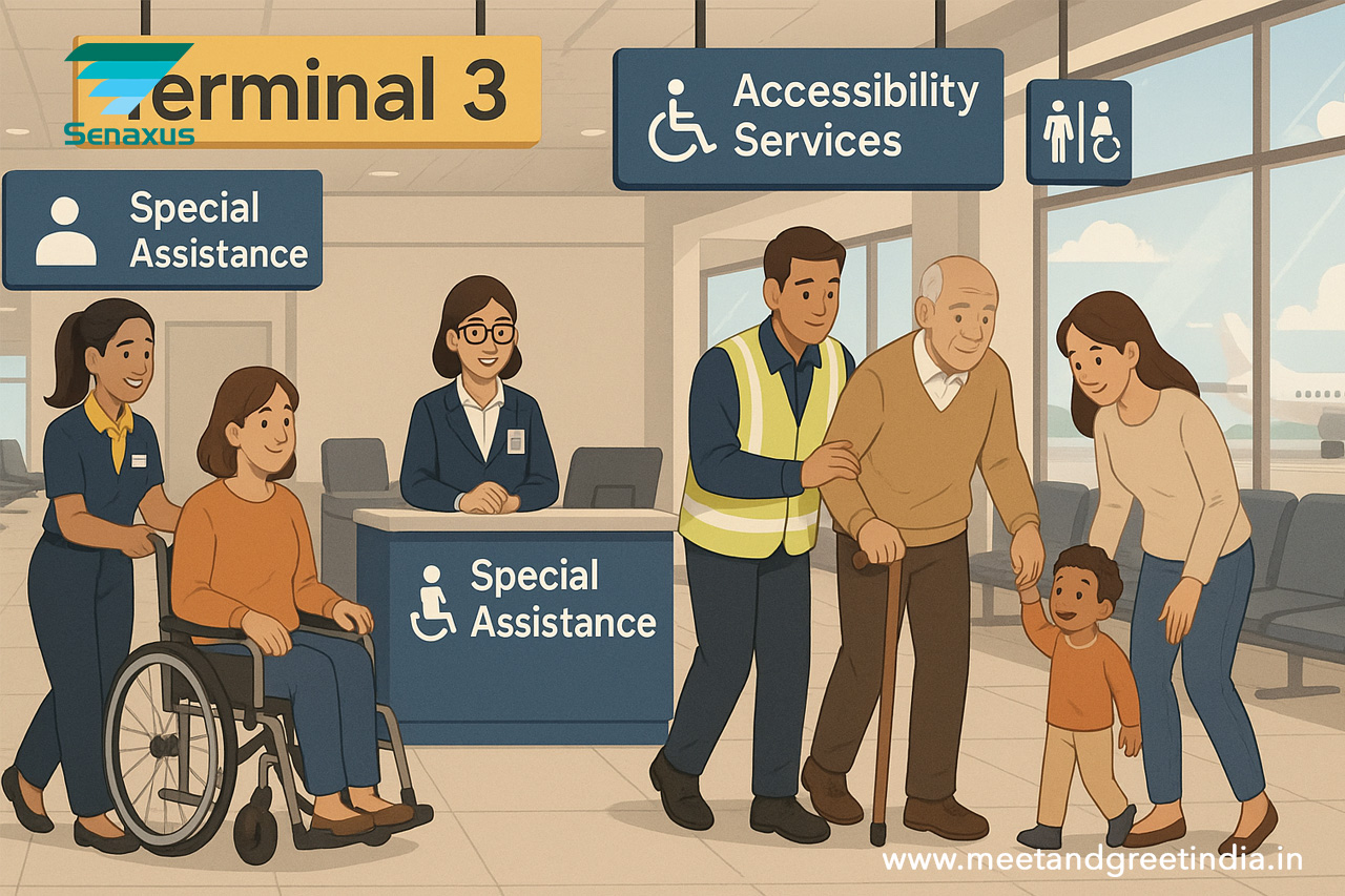 Accessibility and special assistance services at Terminal 3