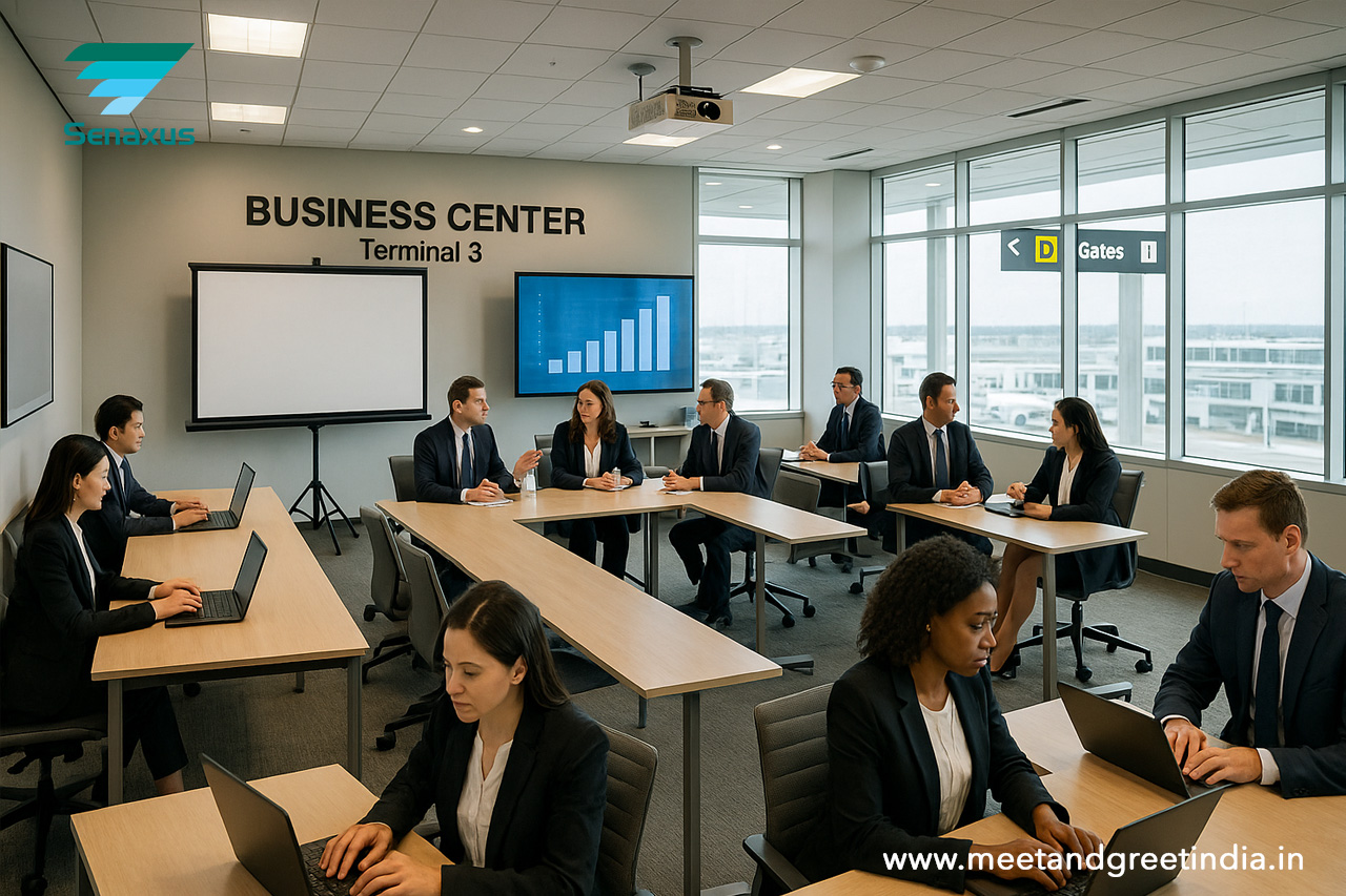 Business center facilities at Terminal 3
