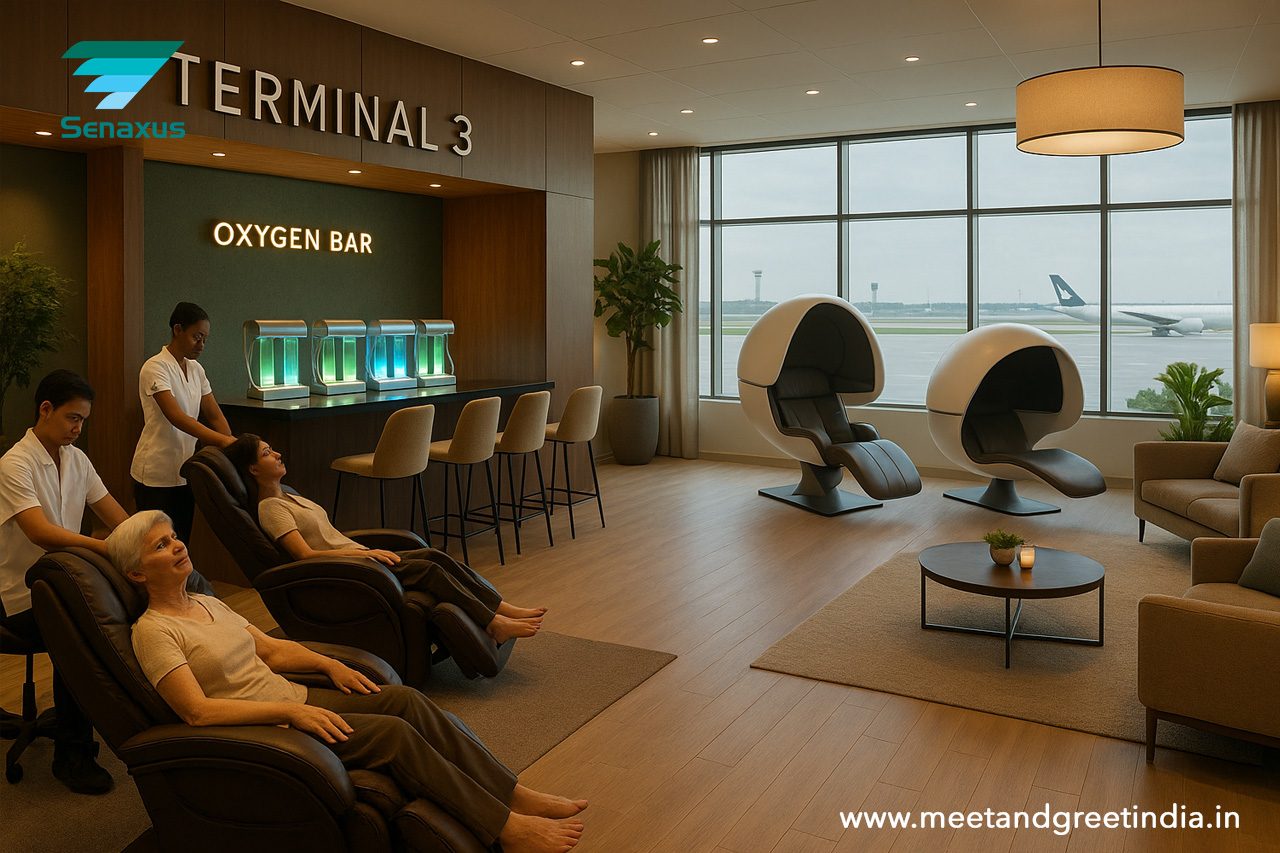 Specialty wellness and spa services at Terminal 3