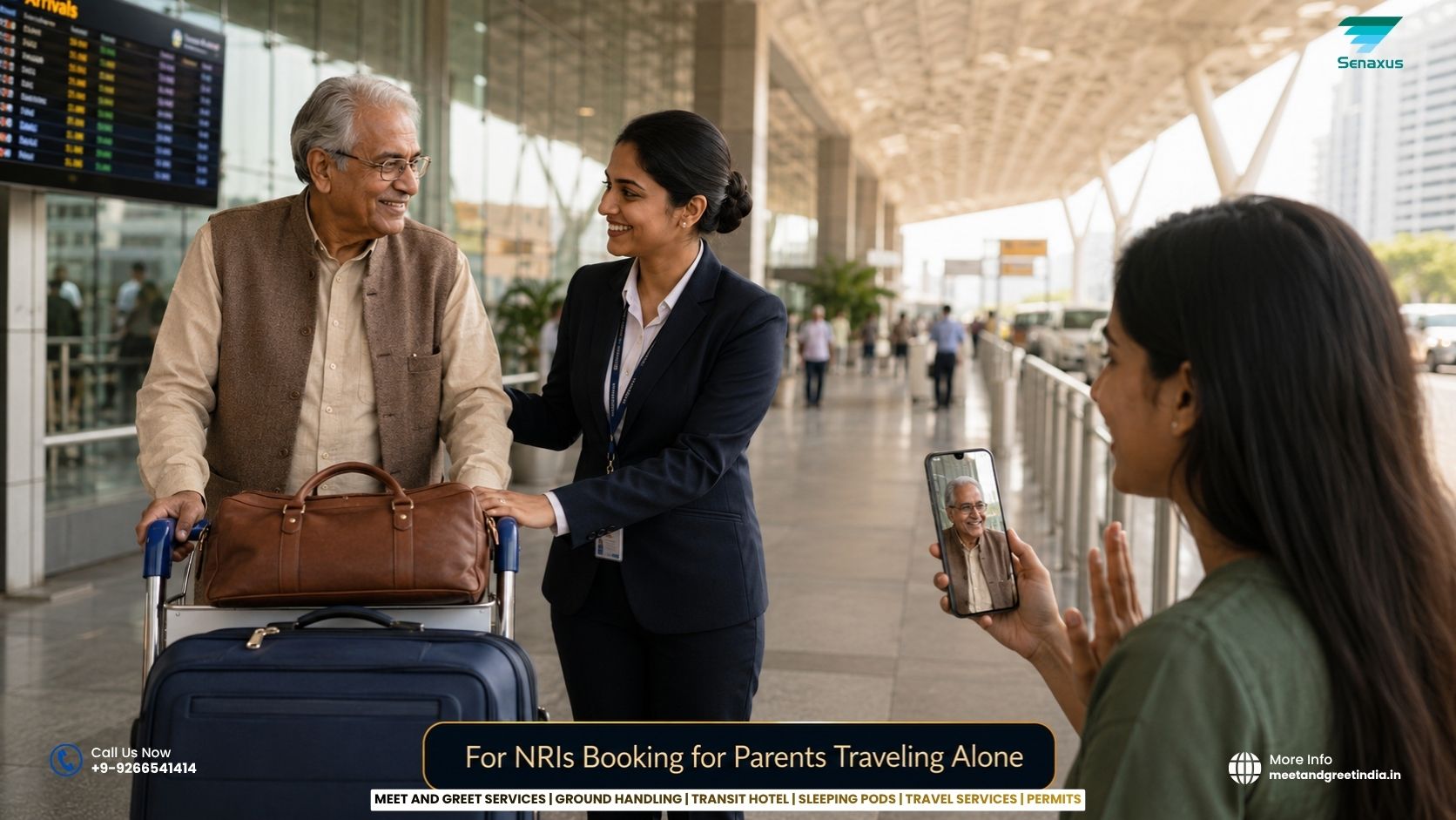 For NRIs Booking for Parents Traveling Alone