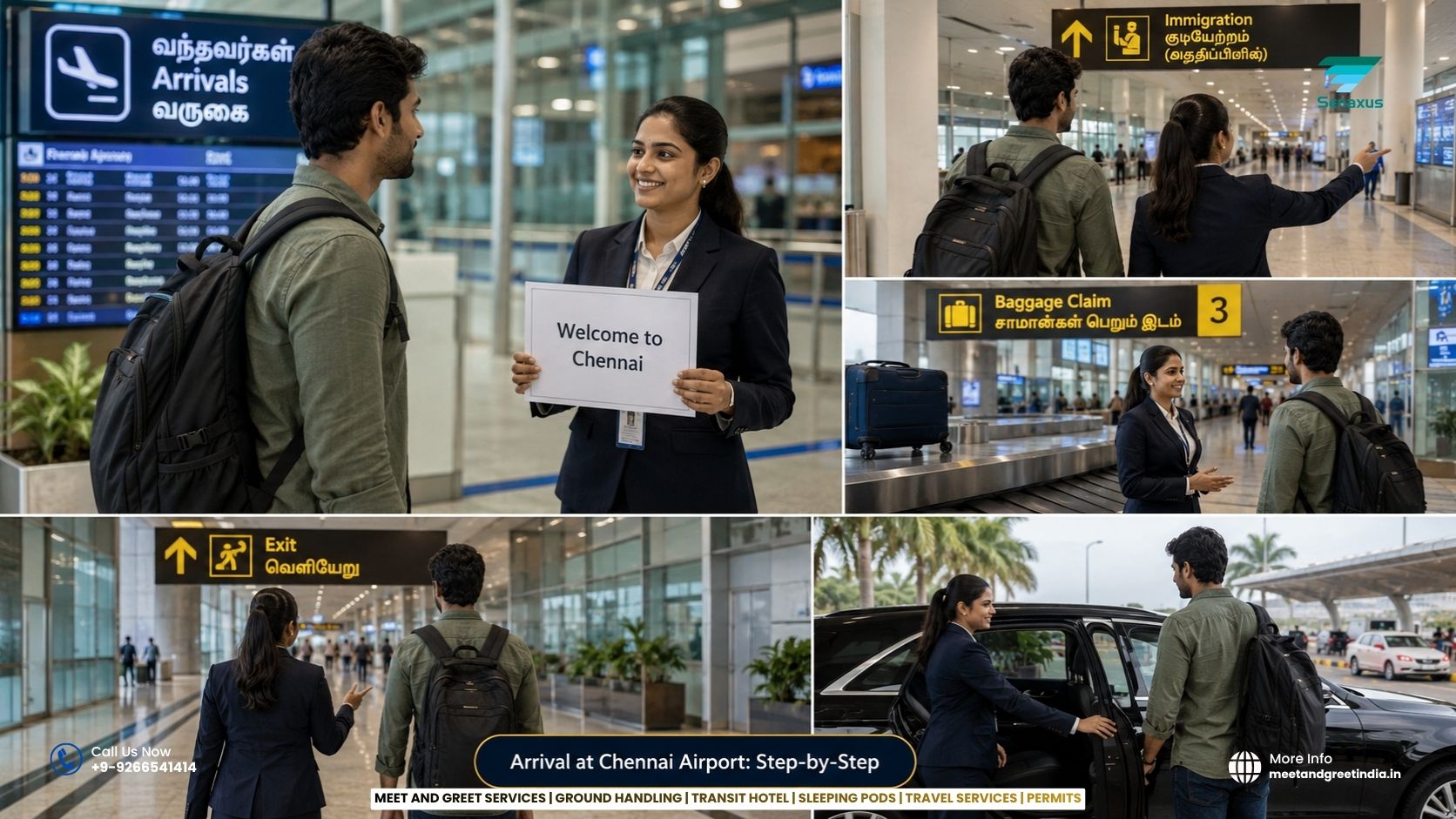 Arrival at Chennai Airport