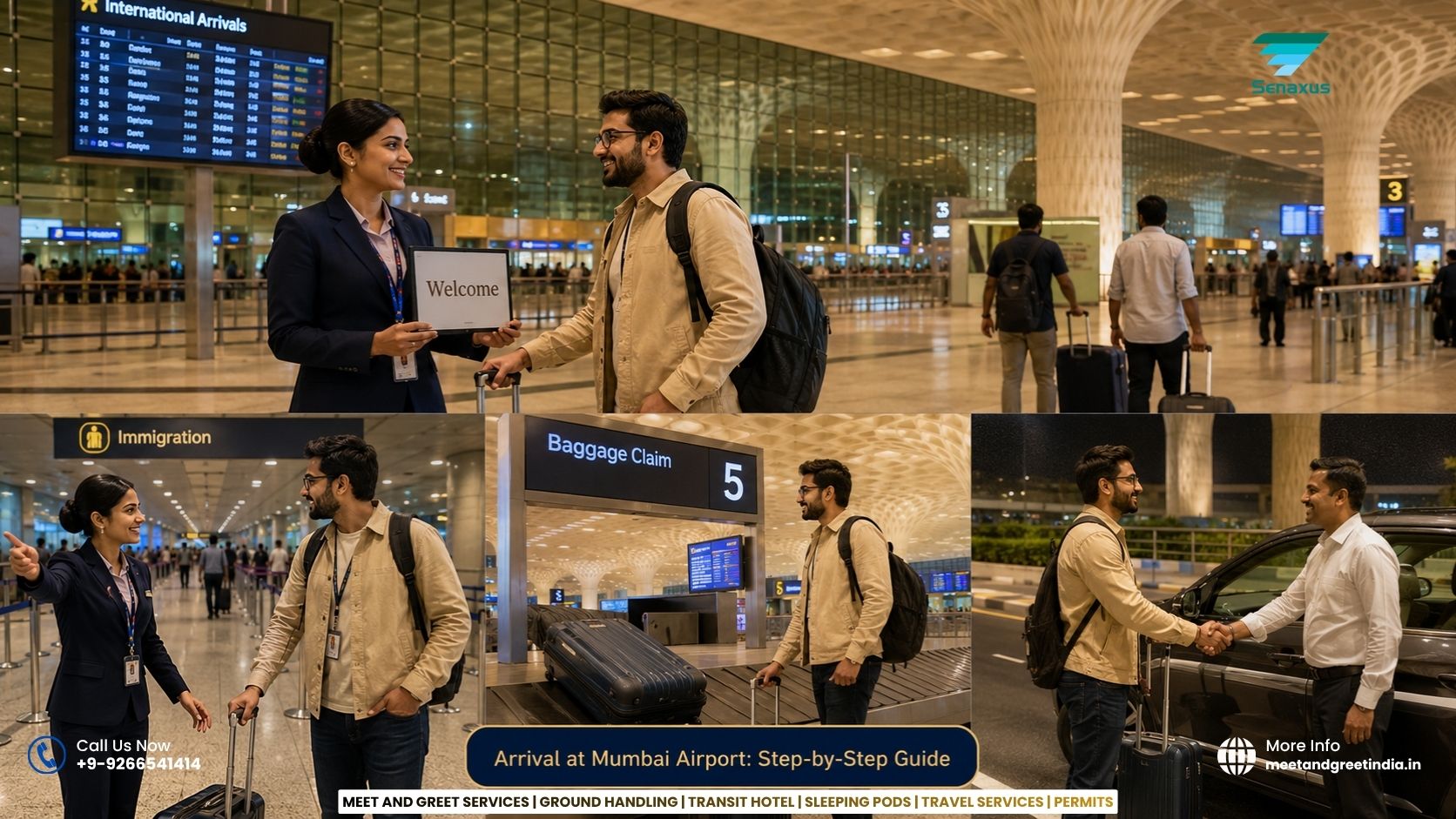 Arrival at Mumbai Airport