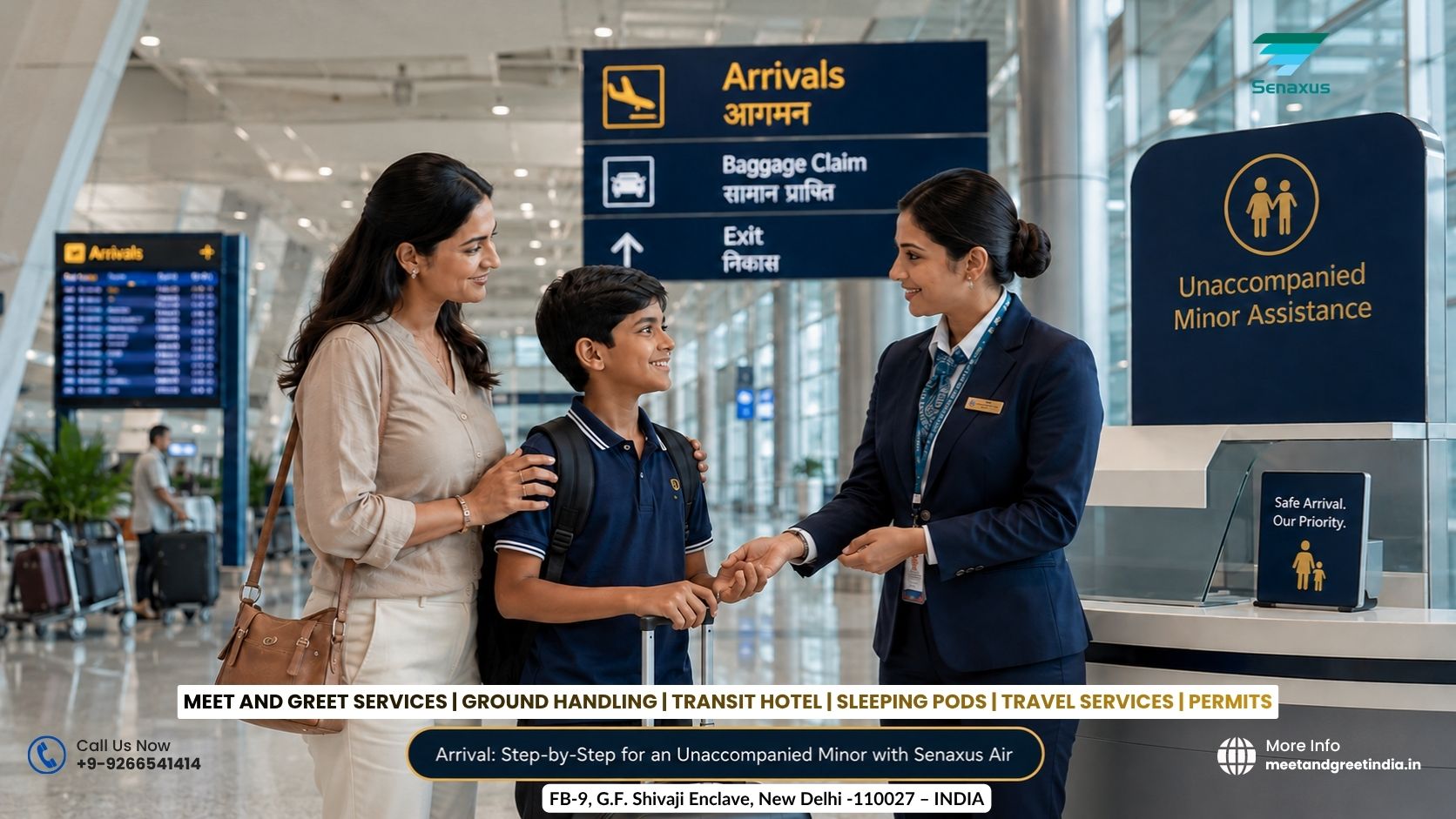 Arrival_ Step-by-Step for an Unaccompanied Minor with Senaxus Air
