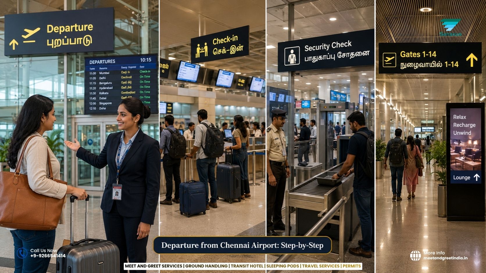 Departure from Chennai Airport