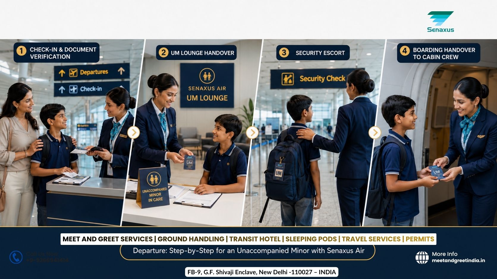 Departure_ Step-by-Step for an Unaccompanied Minor with Senaxus Air