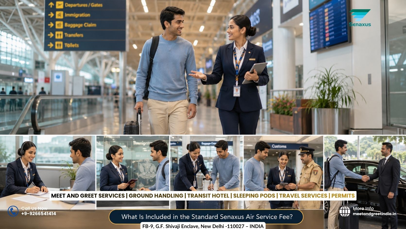 What Is Included in the Standard Senaxus Air Service Fee