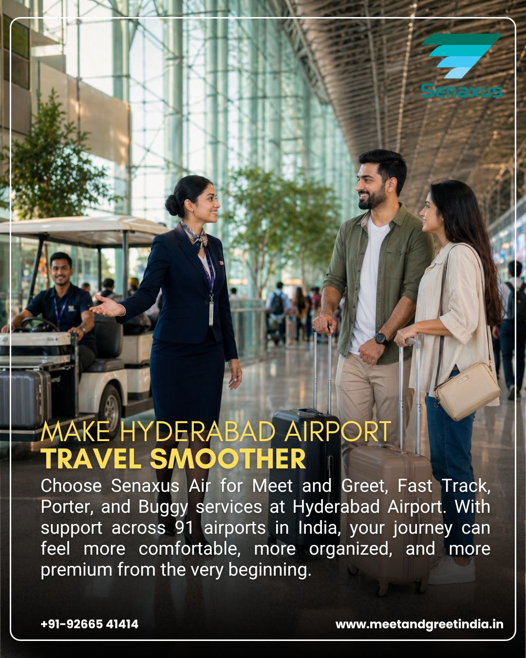 celebrity airport assistance Hyderabad
