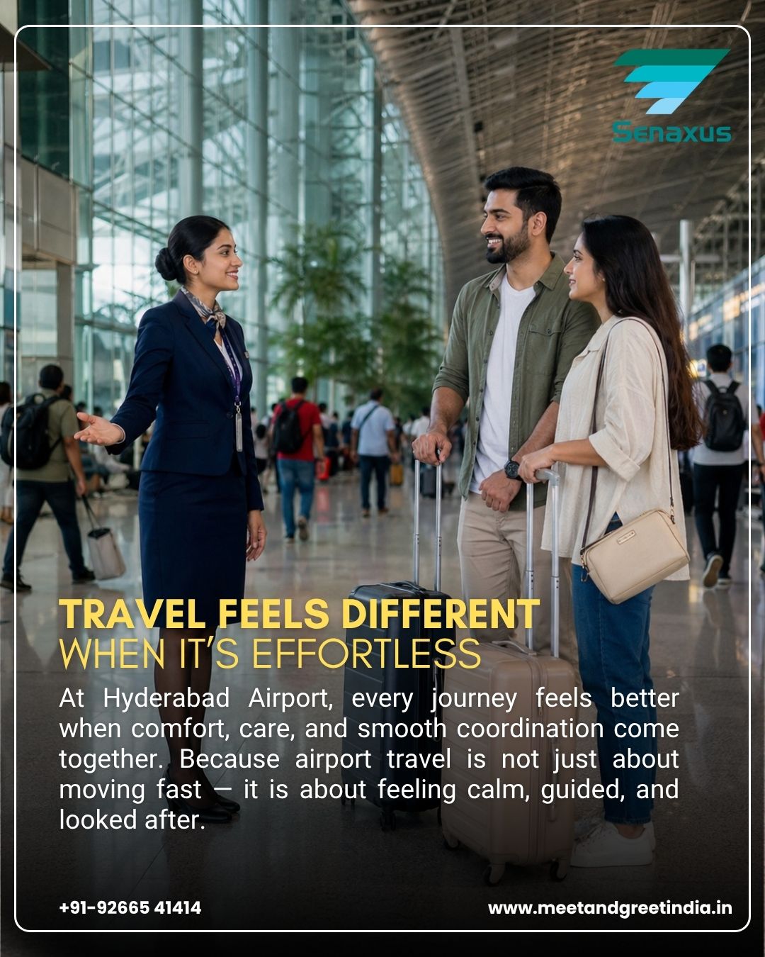 meet and assist service at Hyderabad Airport